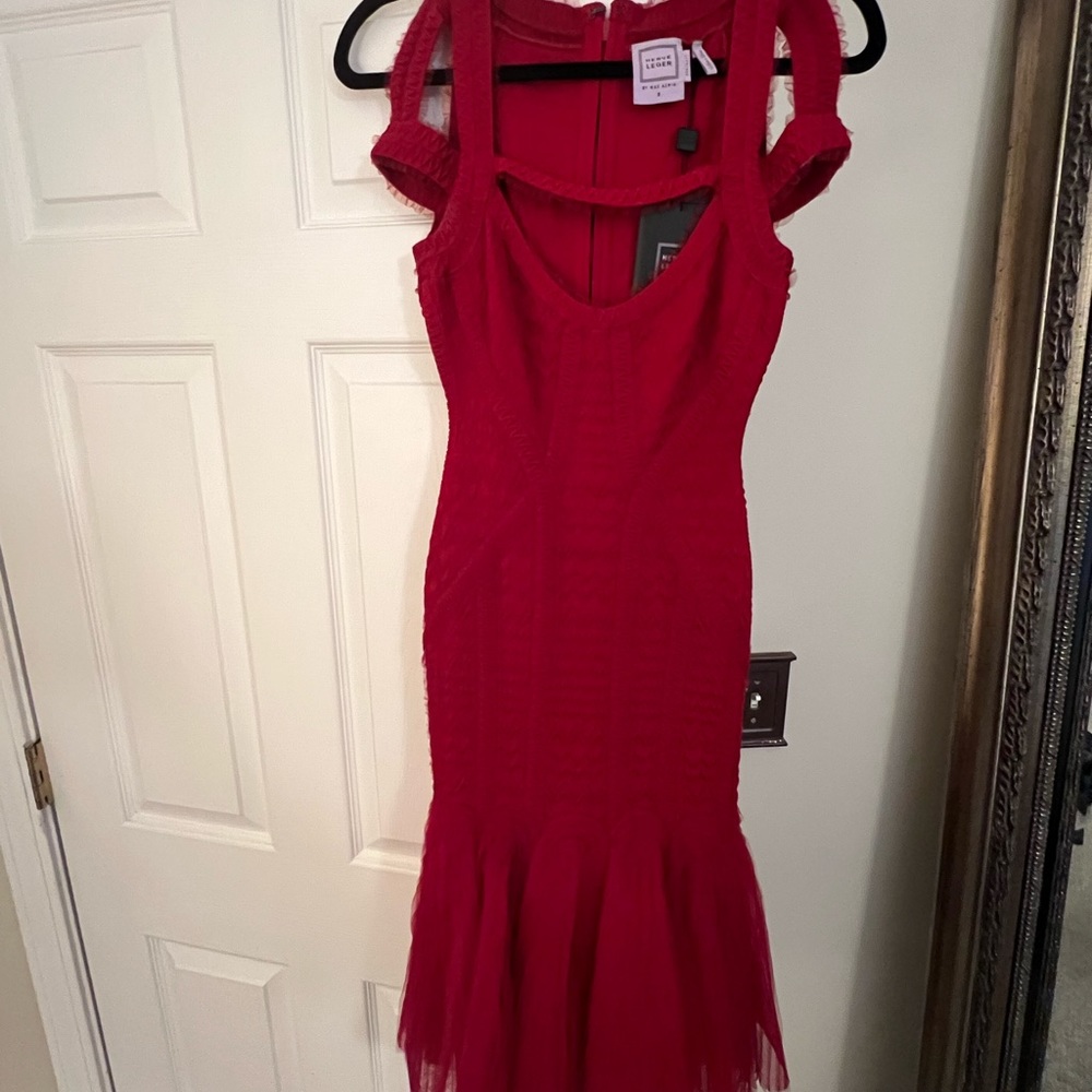 Herve Leger Red Dress
